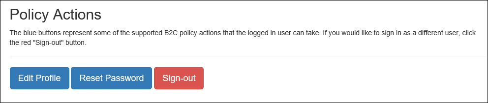 Policy Actions
