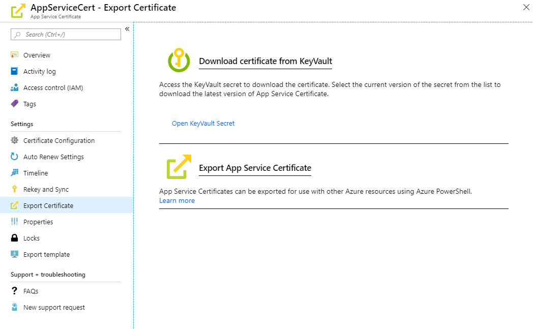 Export experience Export experience